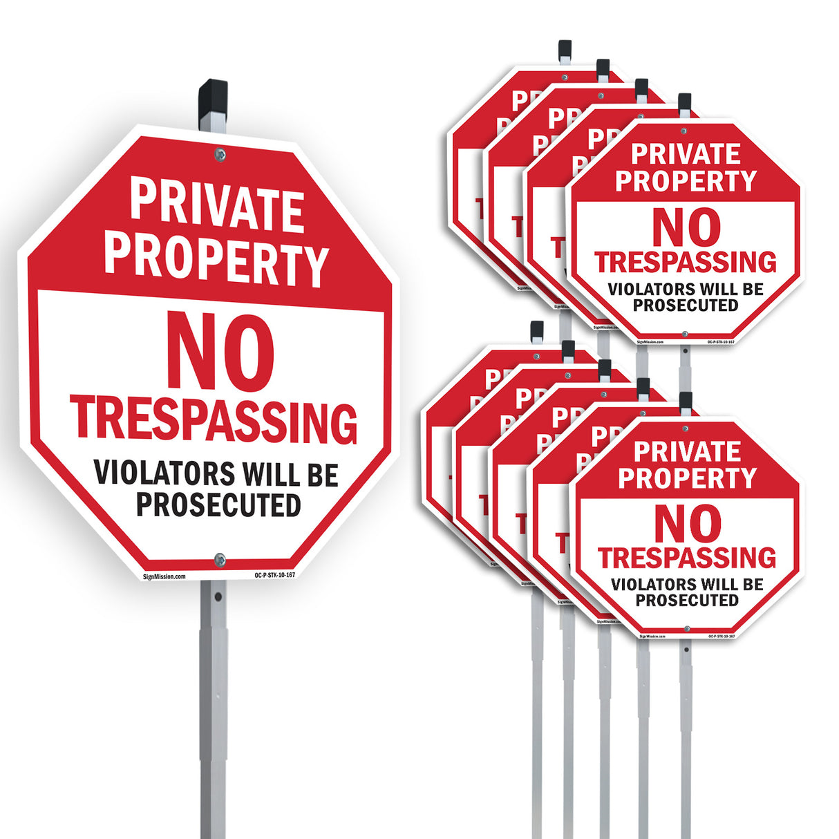 Private Property No Trespassing Violators Will Be Prosecuted