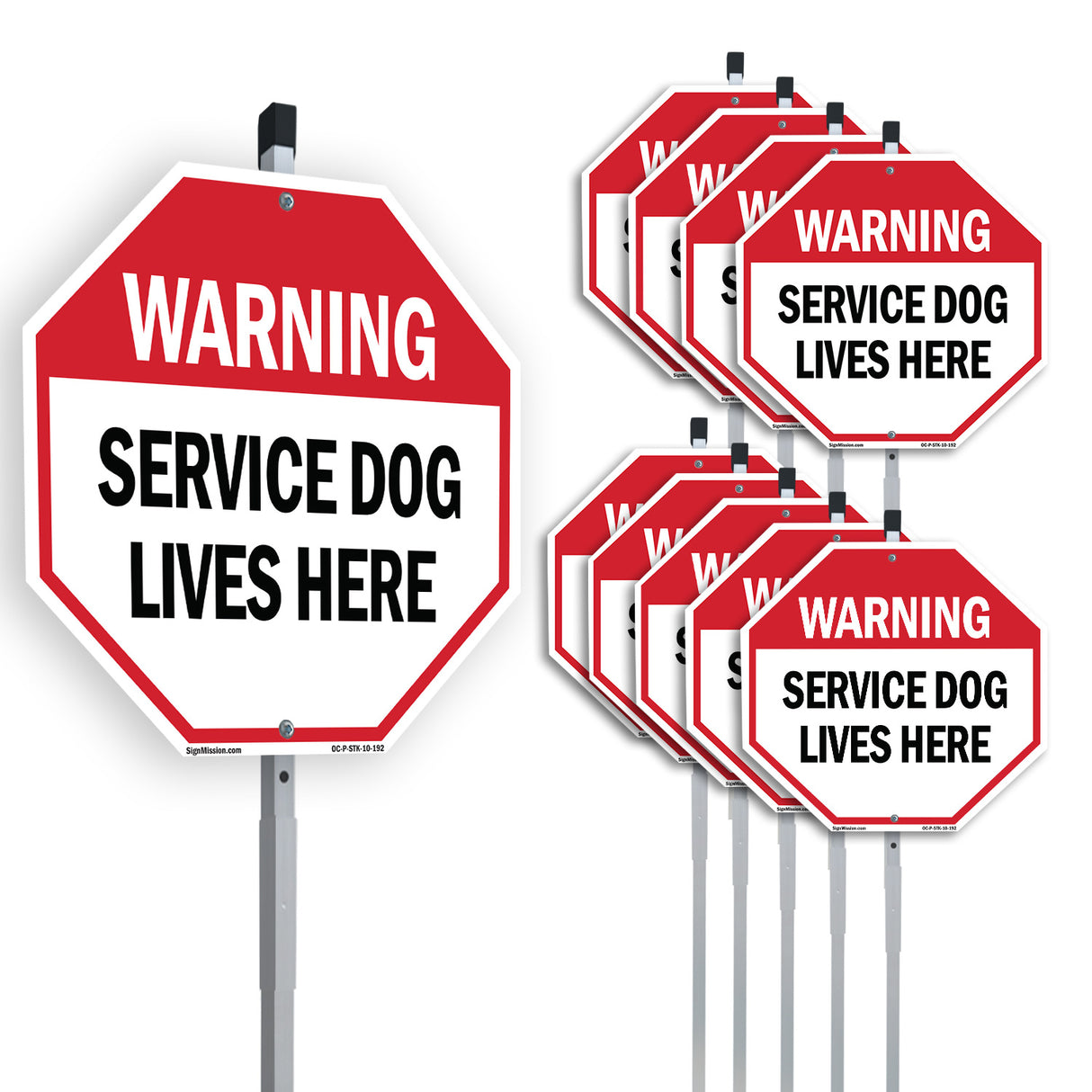 Warning Service Dog Lives Here