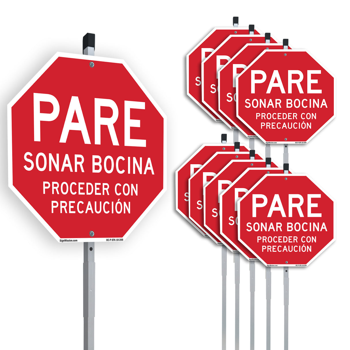Pare Sonar Bocina Proceder Con Precaución