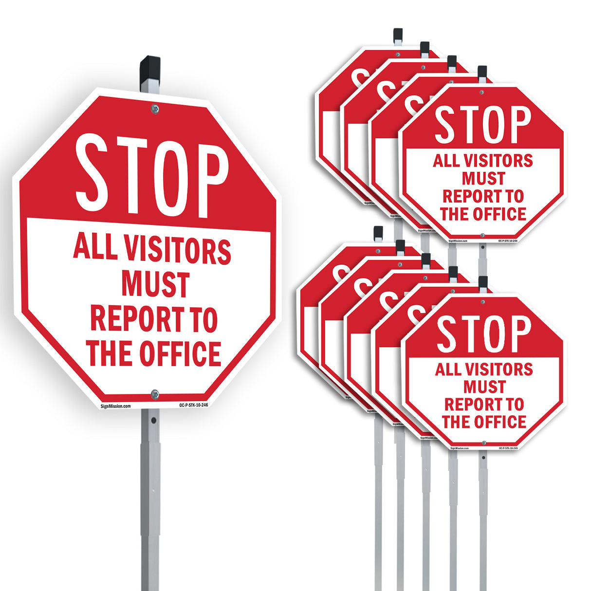 Stop All Visitors Must Report to The Office