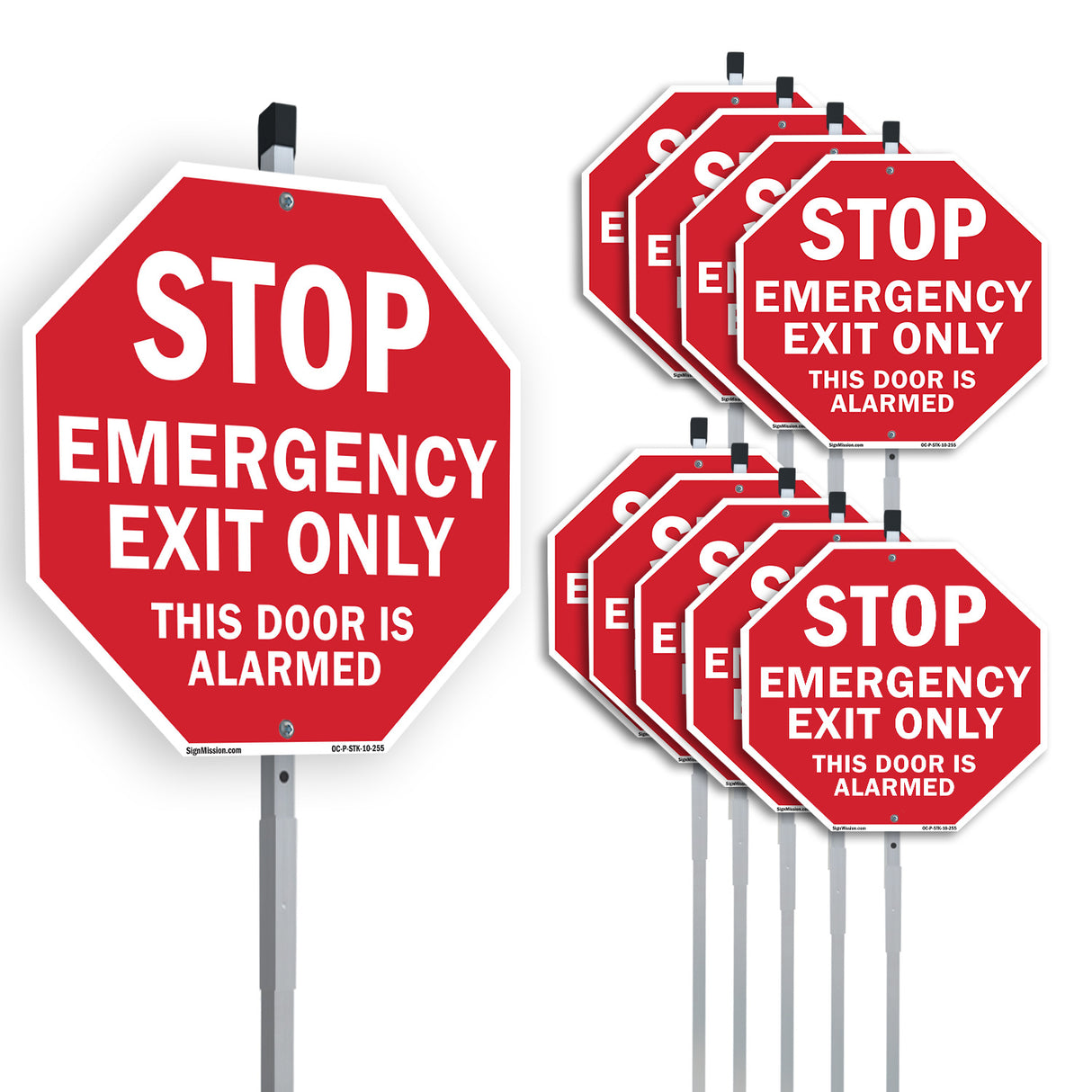 Stop Emergency Exit Only This Door Is Alarmed