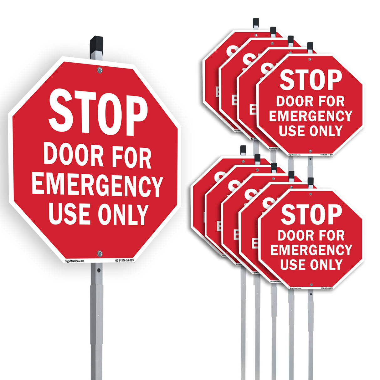 Stop Door for Emergency Use Only