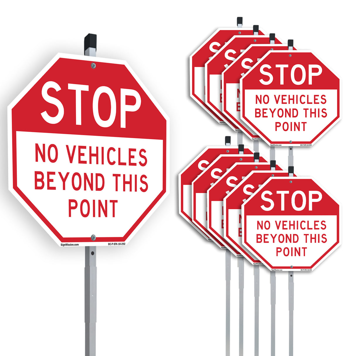 Stop No Vehicles Beyond This Point