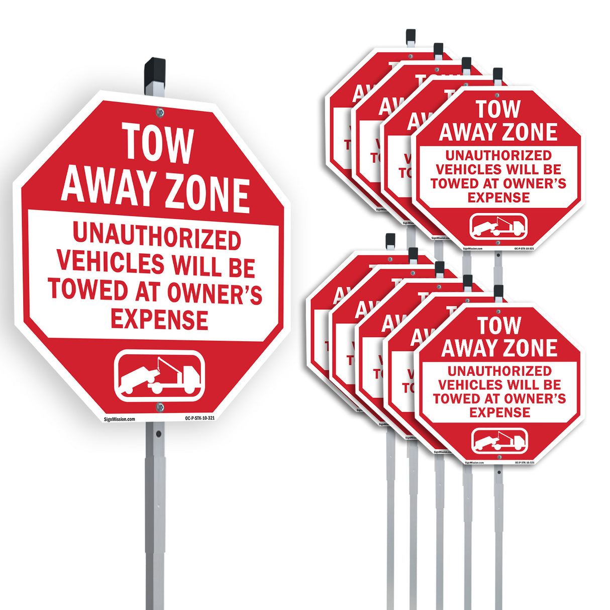 Tow Away Zone Unauthorized Vehicles Will Be Towed at Owner's Expense