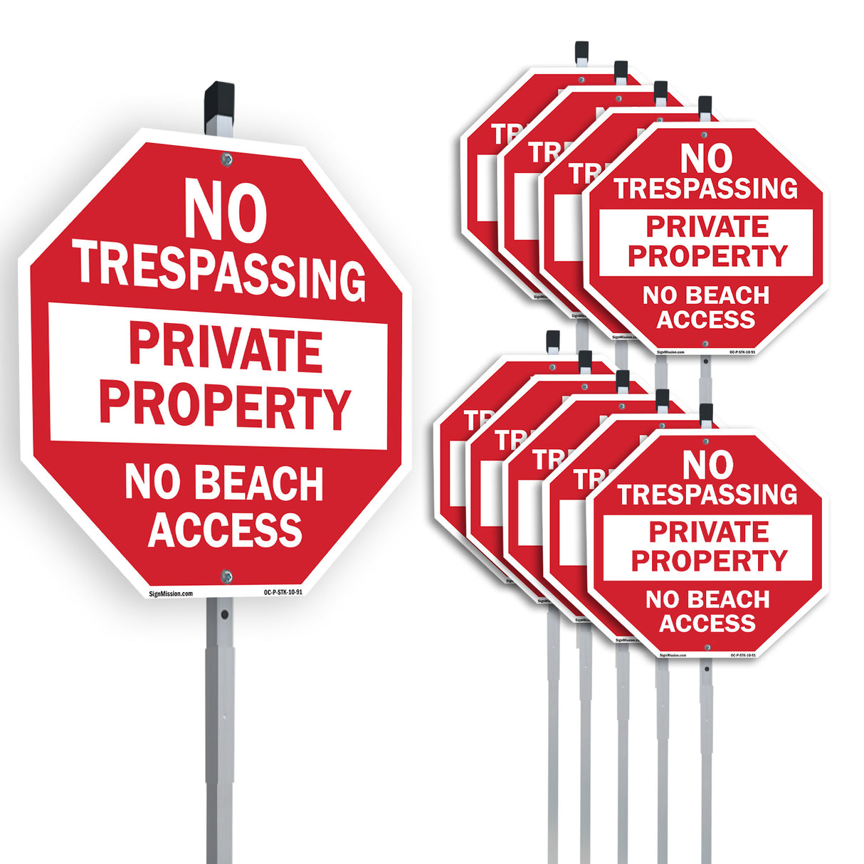 No Trespassing Private Property No Beach Access
