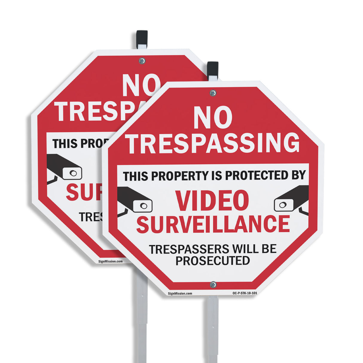 No Trespassing This Property Is Protected by Video Surveillance Trespassers Will Be Prosecuted