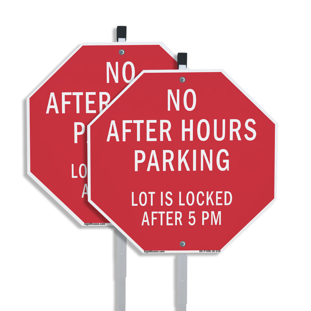 No After Hours Parking Lot Is Locked After 5 Pm