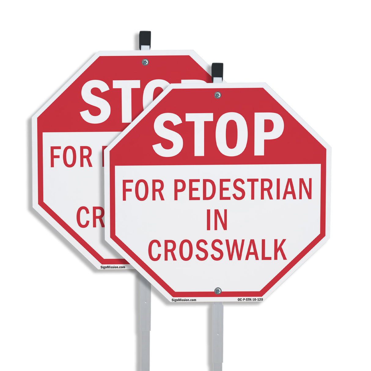 Stop For Pedestrian in Crosswalk