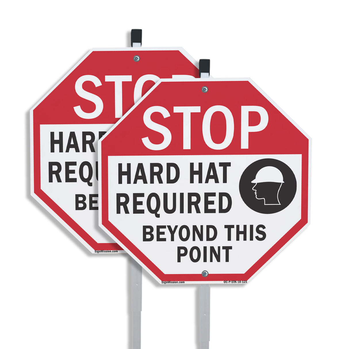 Stop Hard Hat Required Beyond This Point