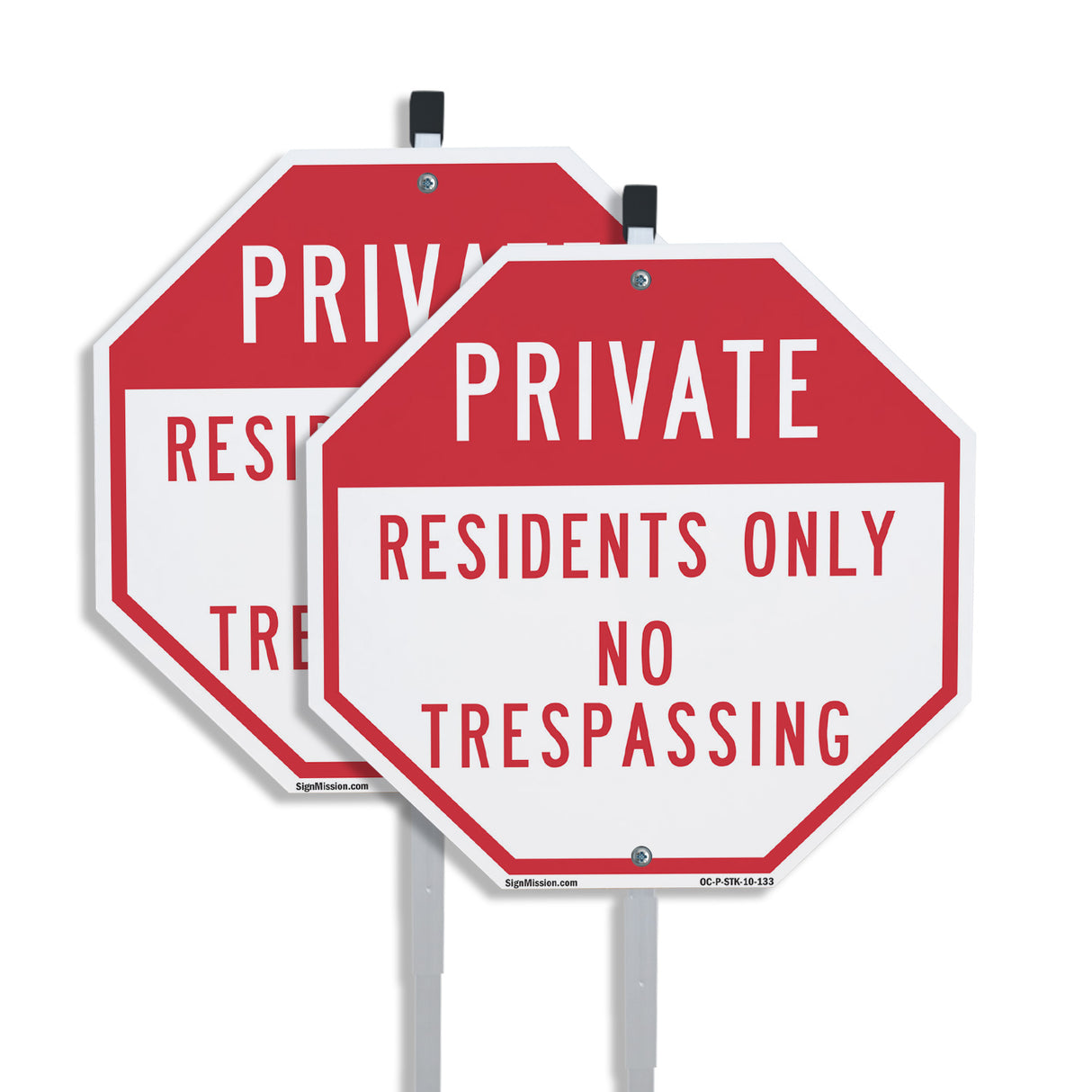 Private Residents Only No Trespassing