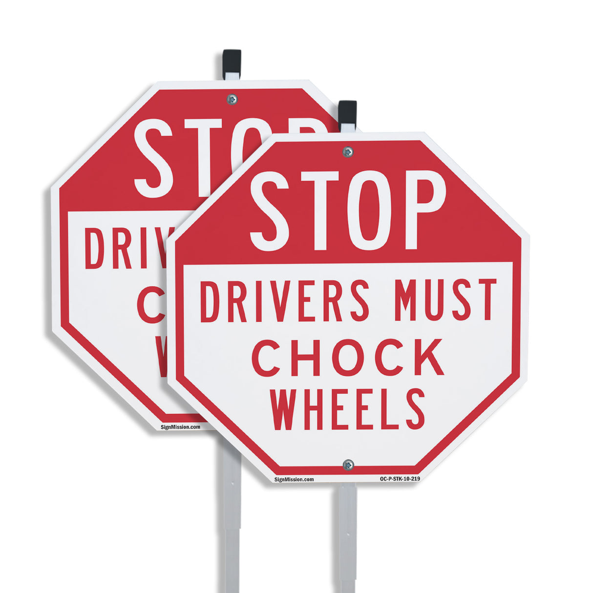 Stop Drivers Must Chock Wheels