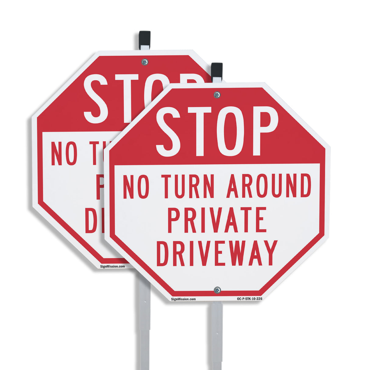 Stop No Turn Around Private Driveway