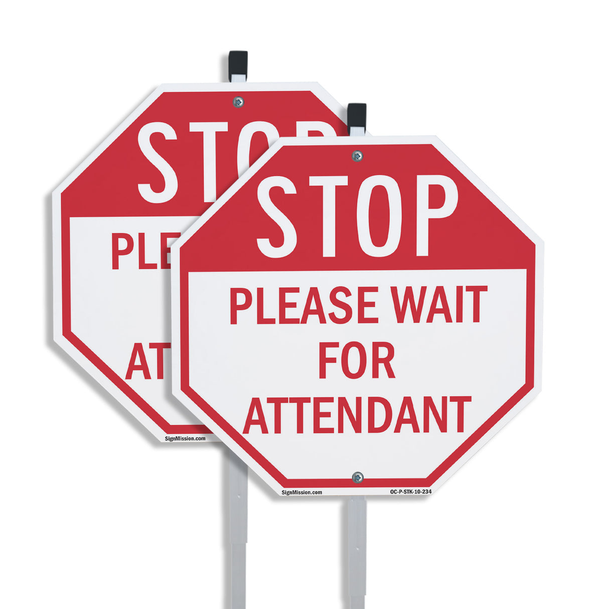 Stop Please Wait for Attendant