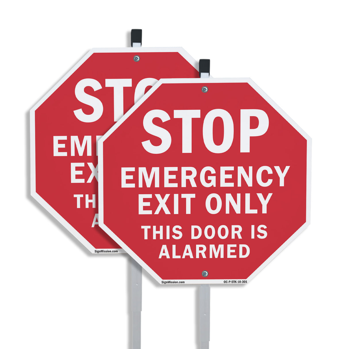 Stop Emergency Exit Only This Door Is Alarmed