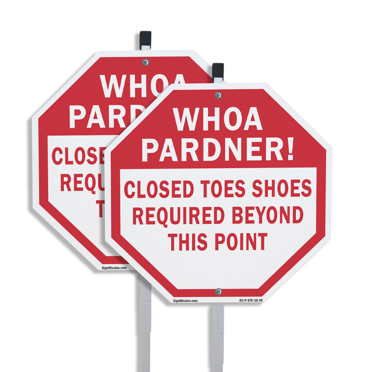 Whoa Pardner! Closed Toes Shoes Required Beyond This Point