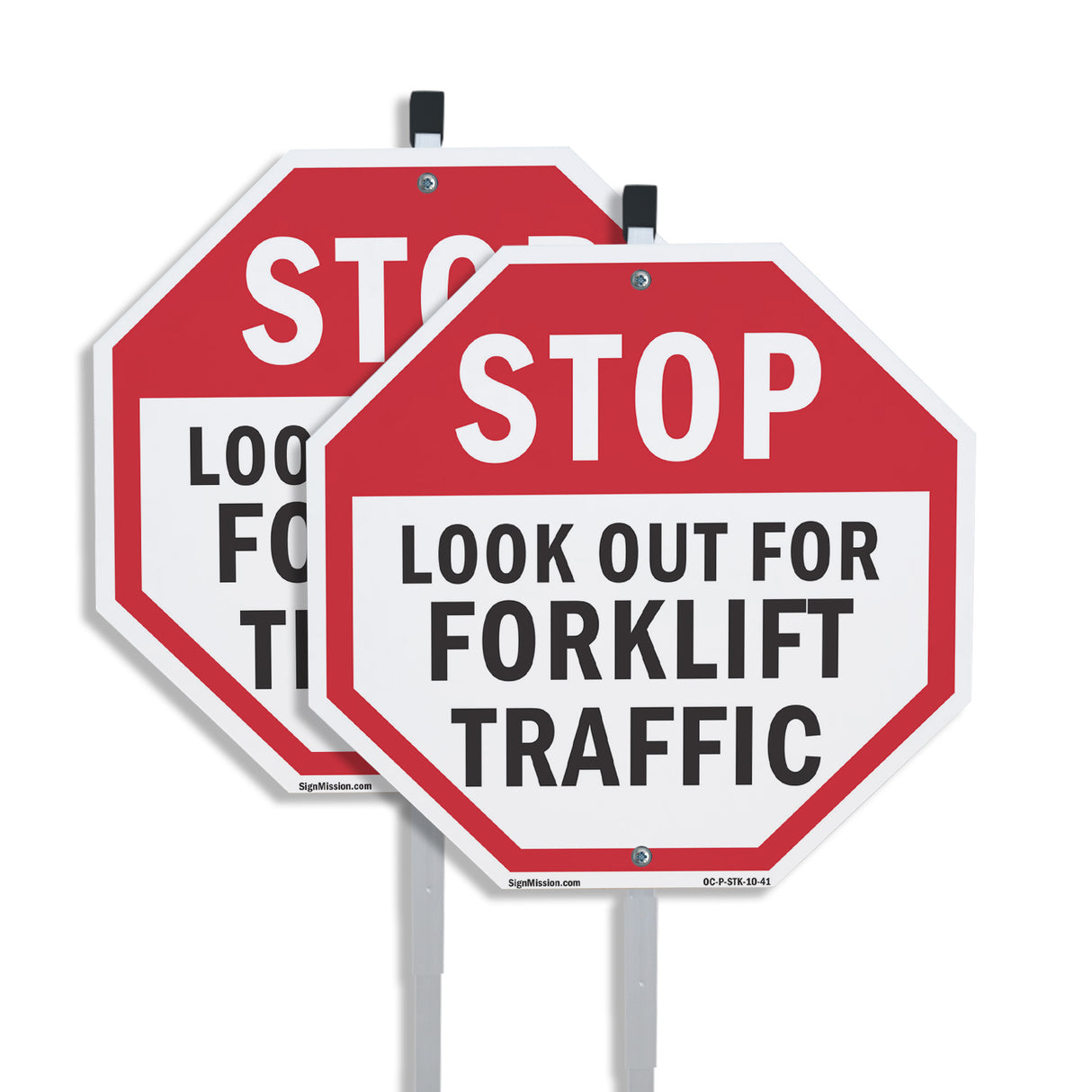 Stop Look Out for Forklift Traffic