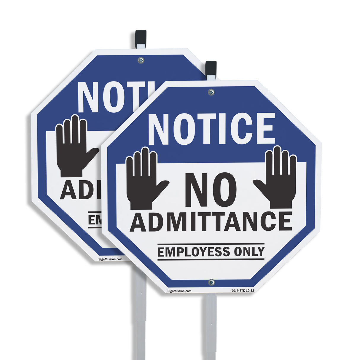 Notice No Admittance Employees Only