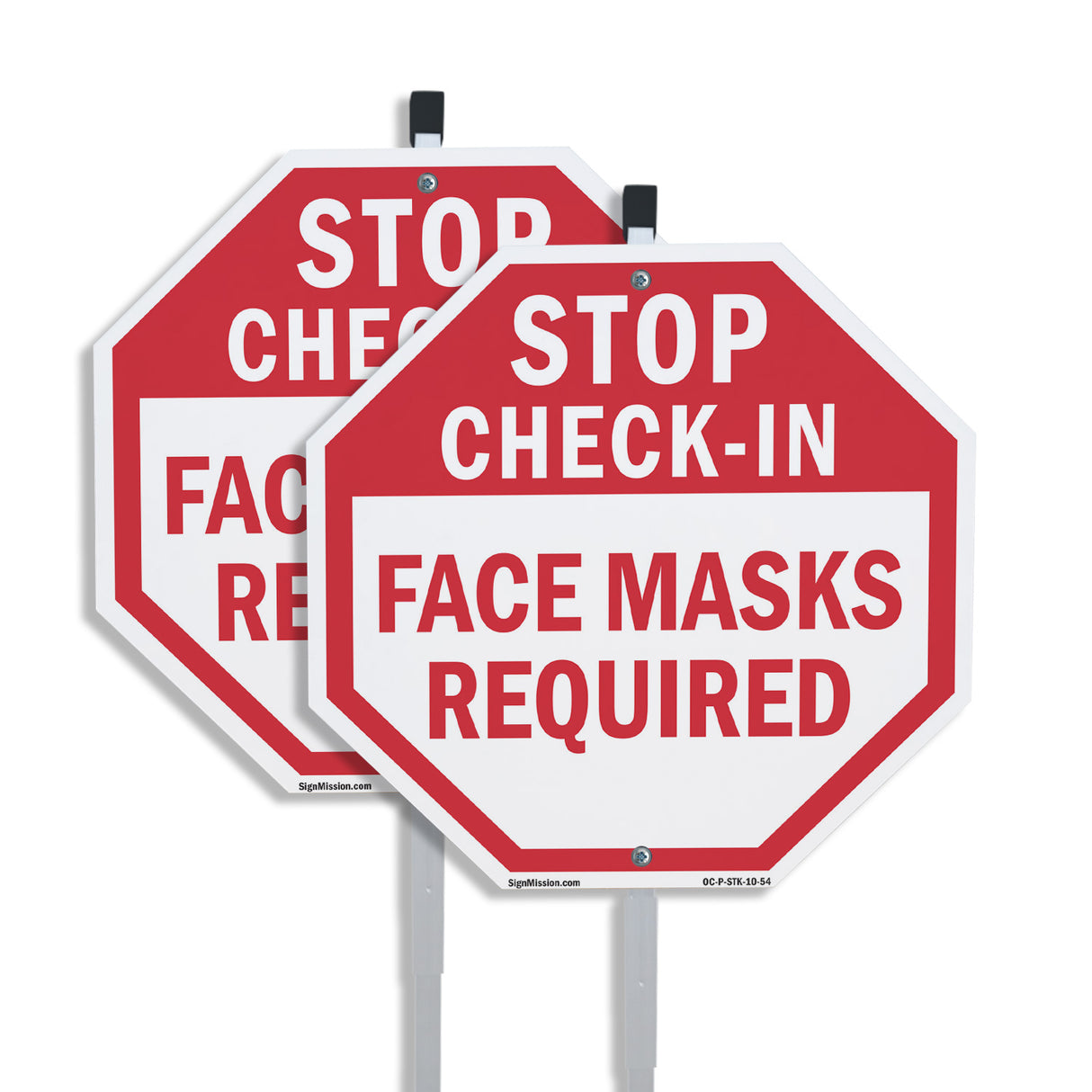 Stop Check-in Face Masks Required
