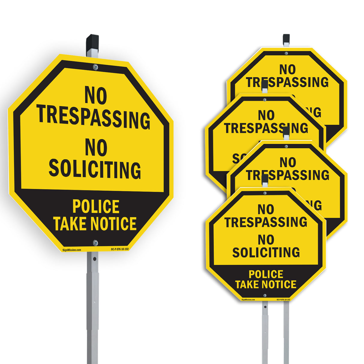 No Trespassing No Soliciting Police Take Notice