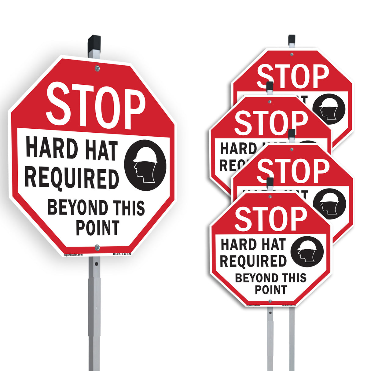 Stop Hard Hat Required Beyond This Point