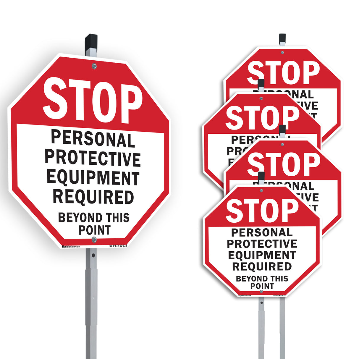 Stop Personal Protective Equipment Required Beyond This Point