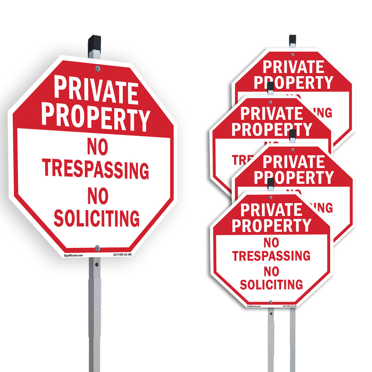 Private Property No Trespassing No Soliciting