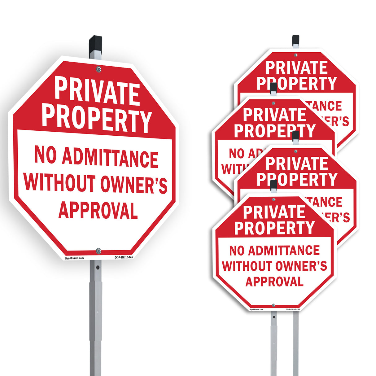 Private Property No Admittance Without Owner's Approval