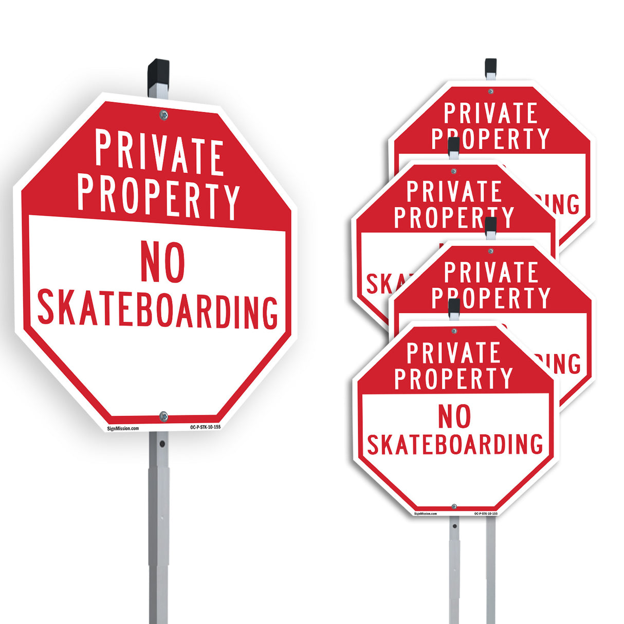 Private Property No Skateboarding
