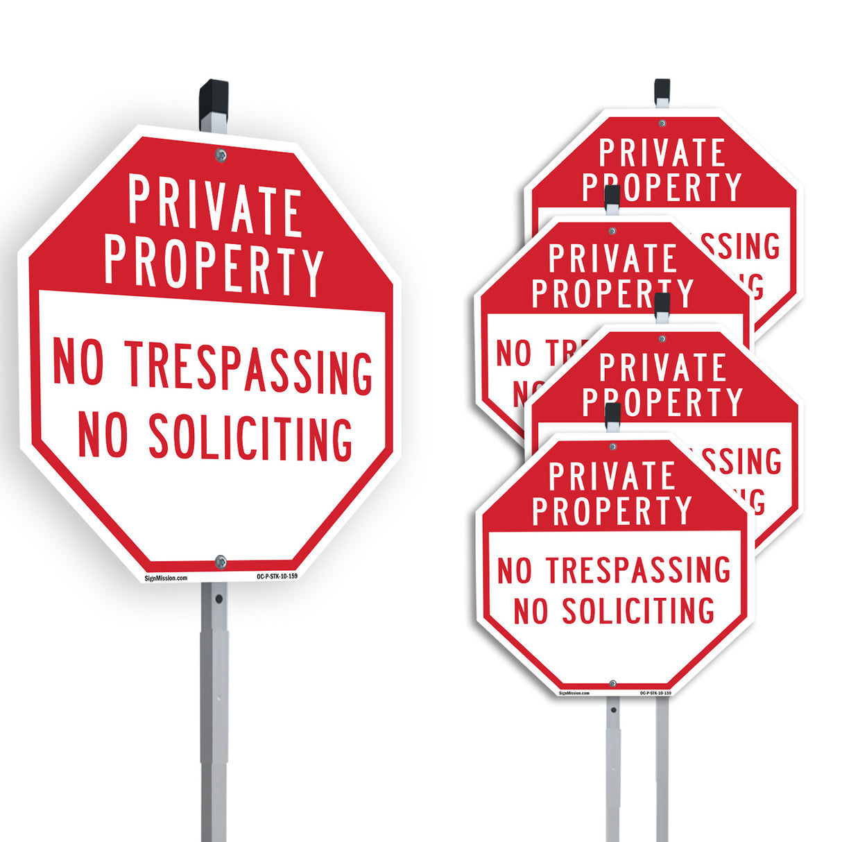 Private Property No Trespassing No Soliciting