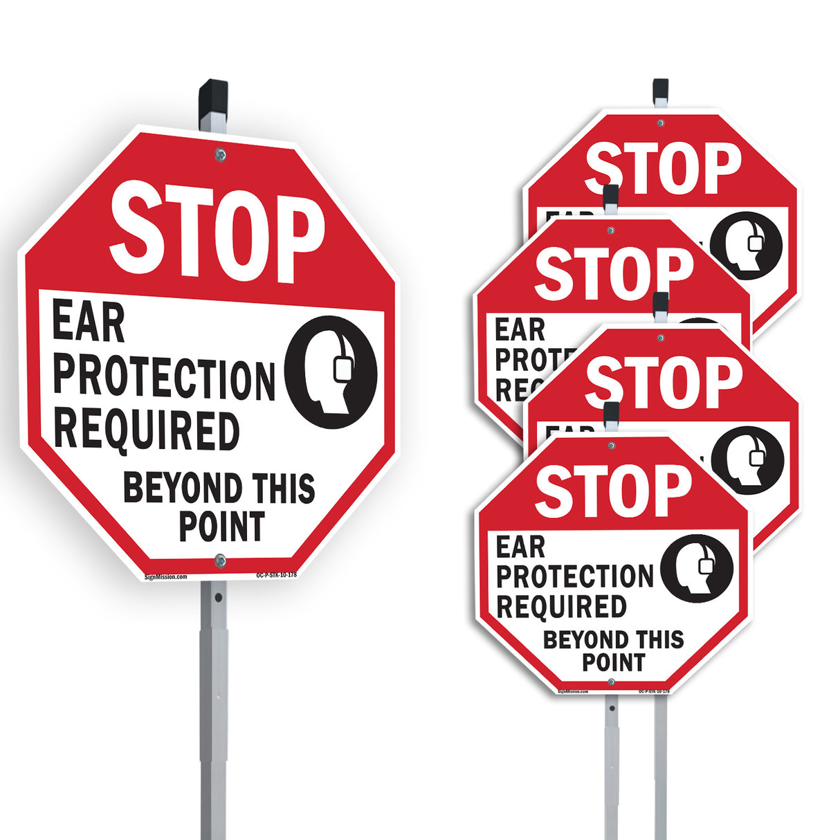 Stop Ear Protection Required Beyond This Point
