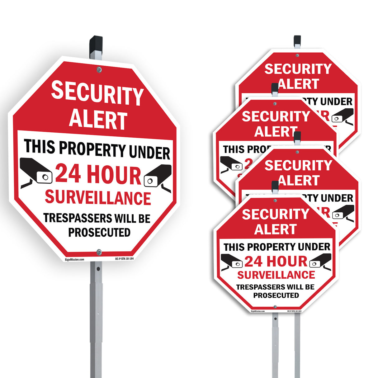 Security Alert This Property Under 24 Hour Surveillance Trespassers Will Be Prosecuted