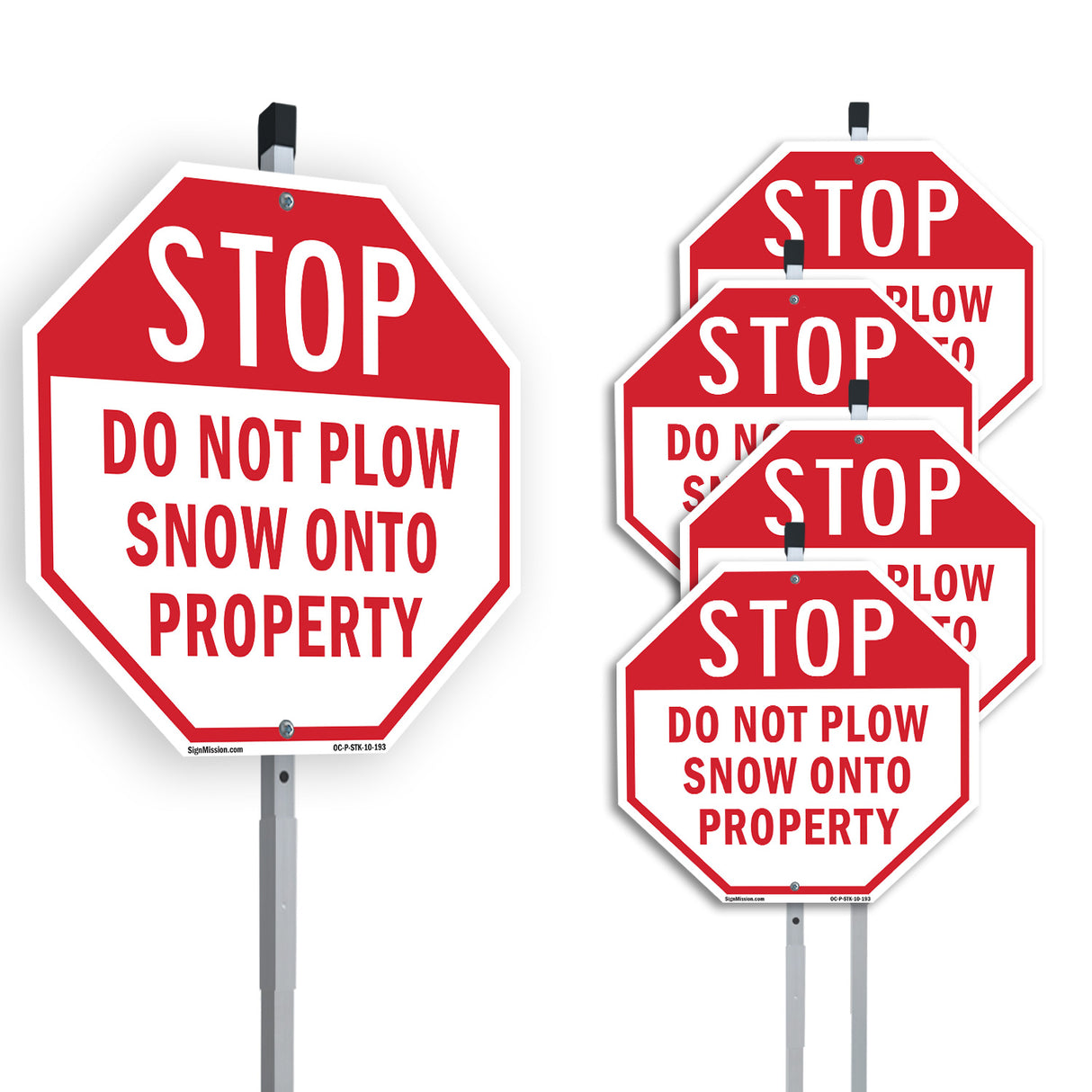 Stop Do Not Plow Snow onto Property