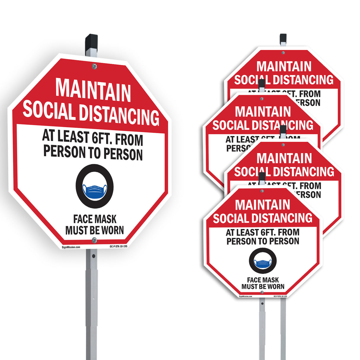 Maintain Social Distancing At Least 6ft. From Person to Person Face Mask Must Be Worn