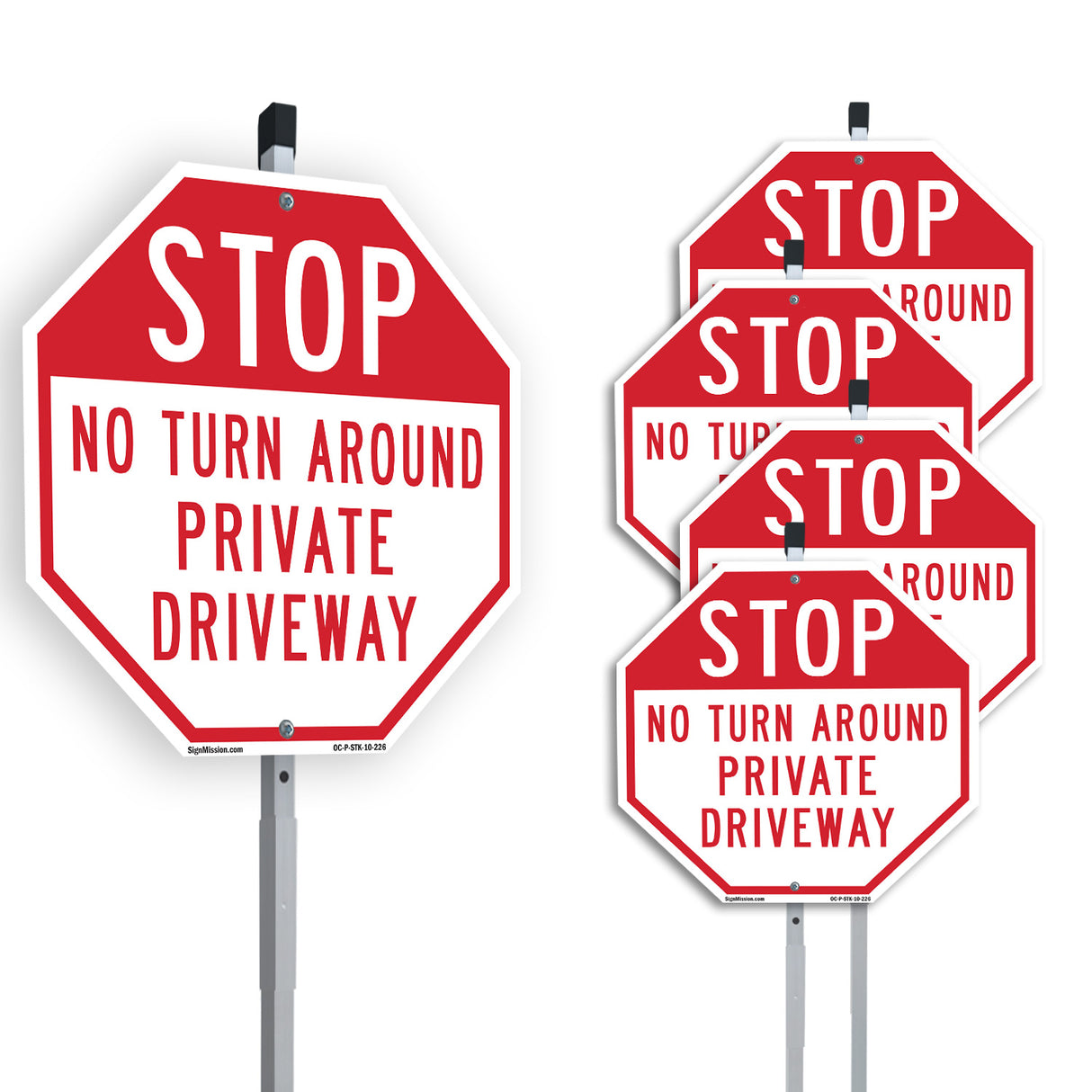 Stop No Turn Around Private Driveway