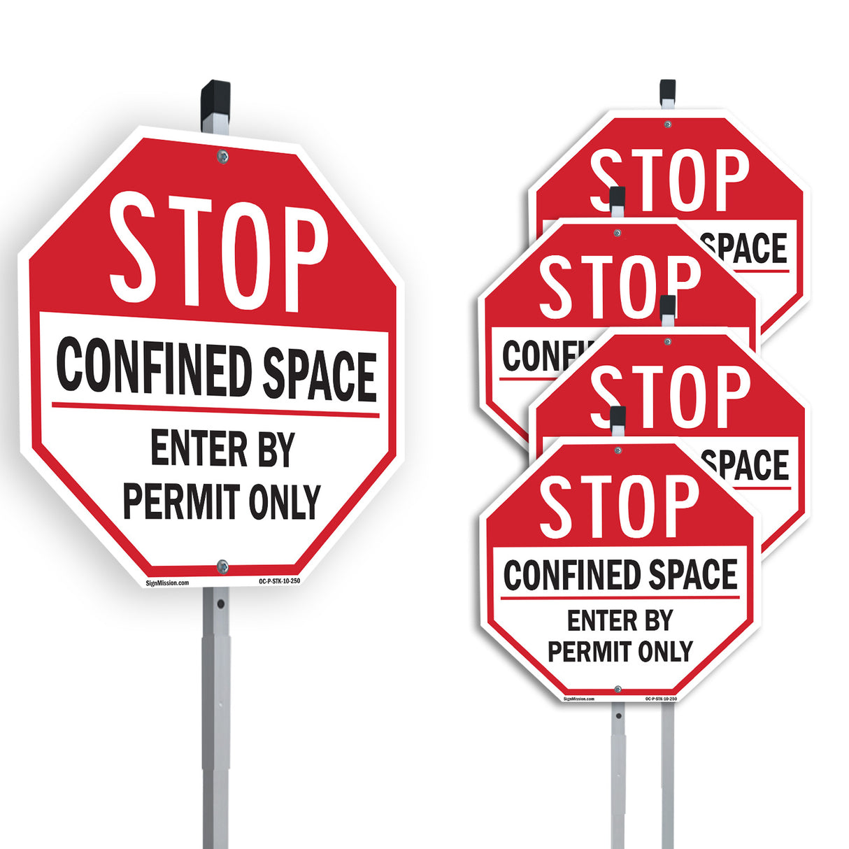 Stop Confined Space Enter by Permit Only