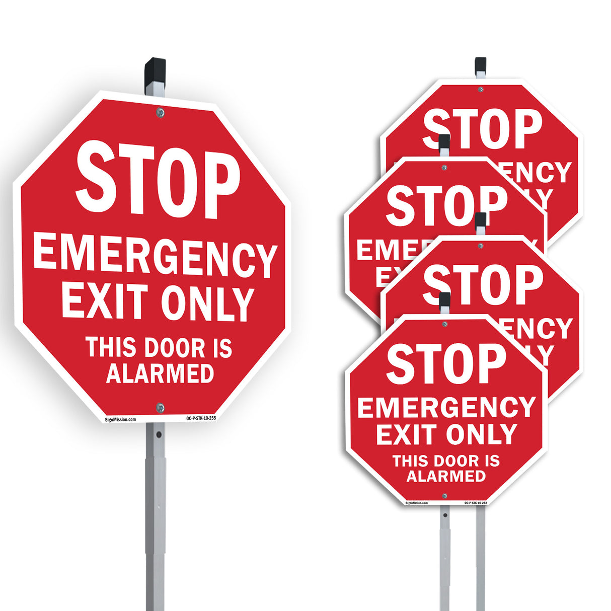 Stop Emergency Exit Only This Door Is Alarmed