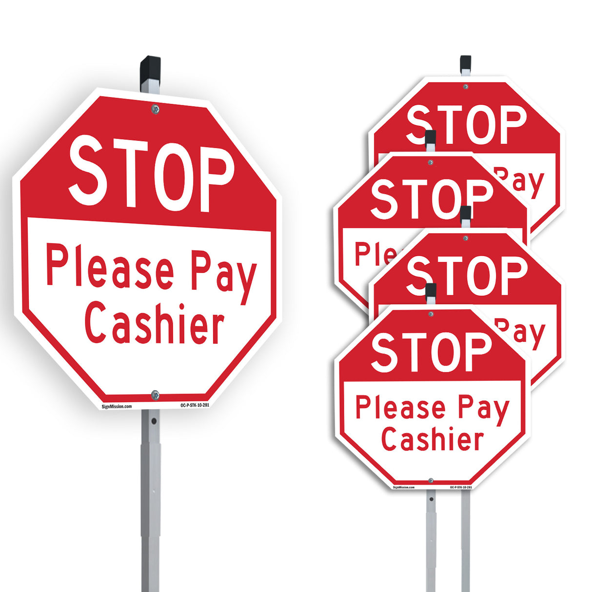 Stop Please Pay Cashier