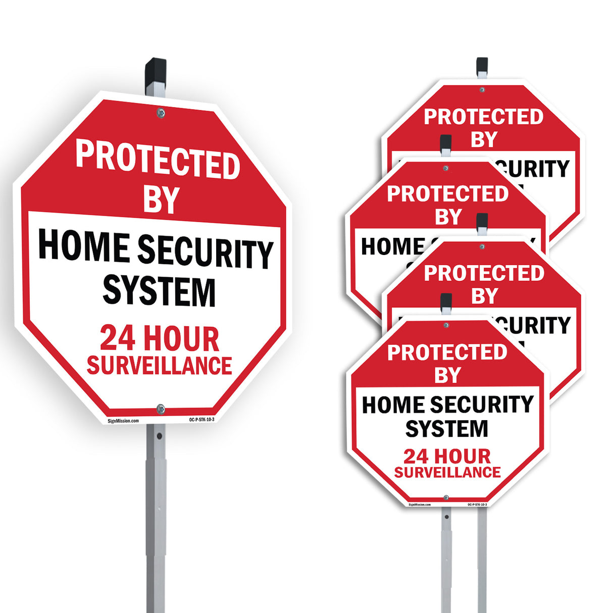 Protected By Home Security System 24 Hour Surveillance