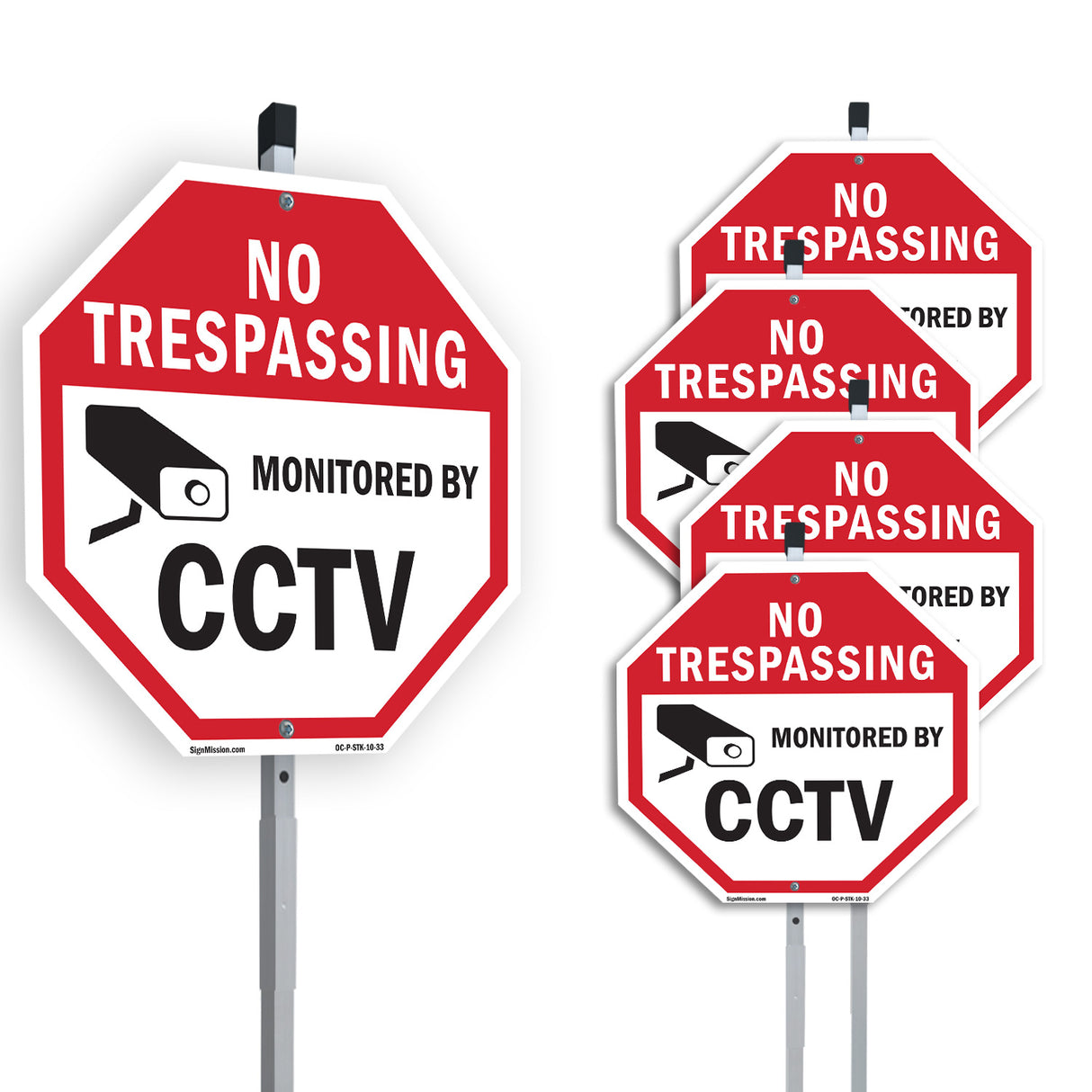 No Trespassing Monitored By CCTV