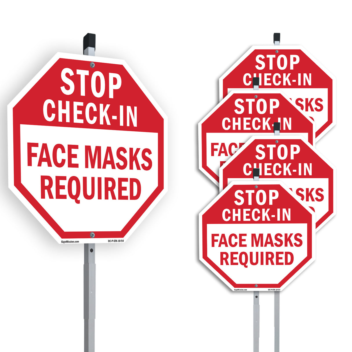 Stop Check-in Face Masks Required