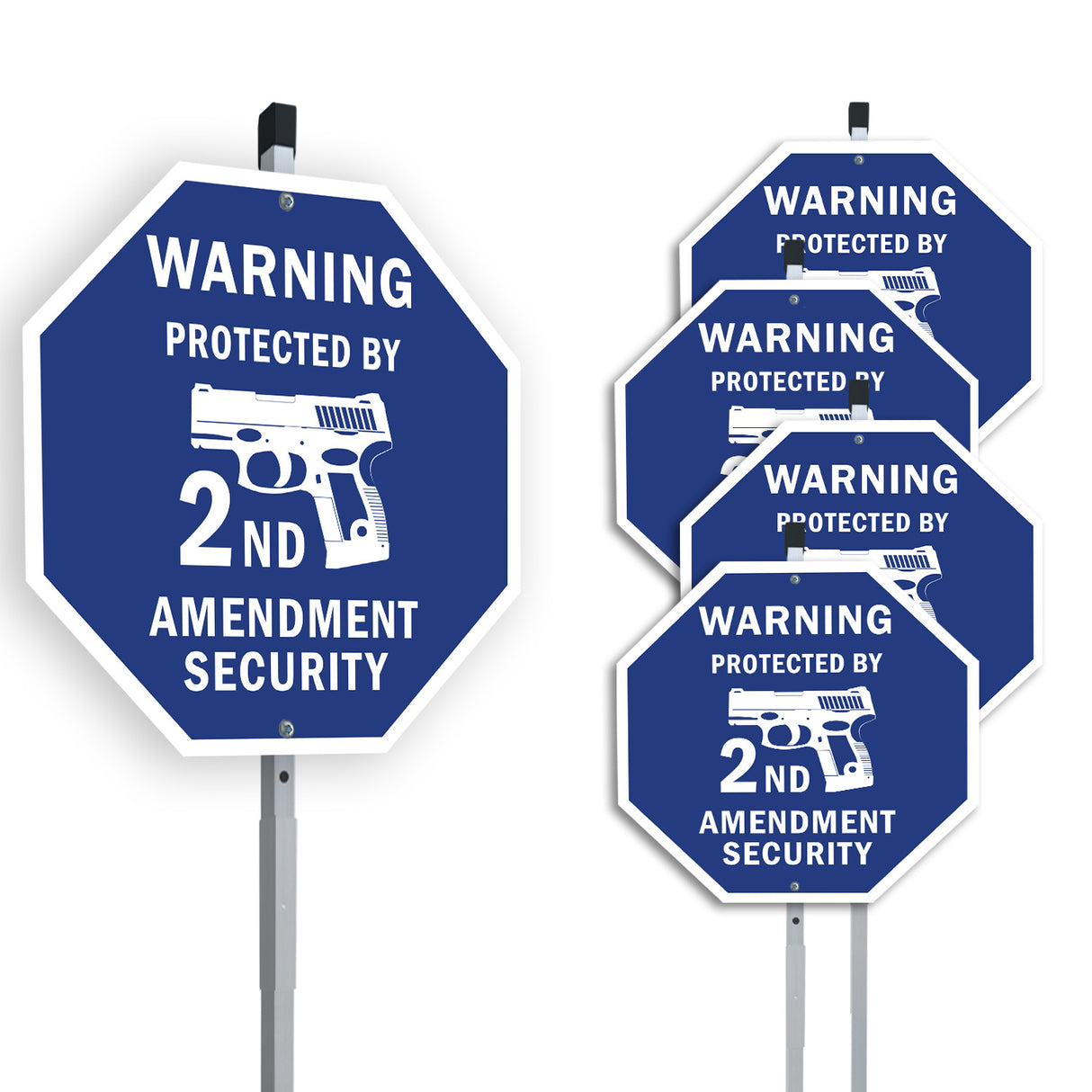 Warning Protected By 2nd Amendment Security