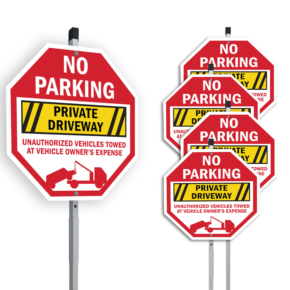 No Parking Private Driveway Unauthorized Vehicles Towed at Vehicle Owner's Expense