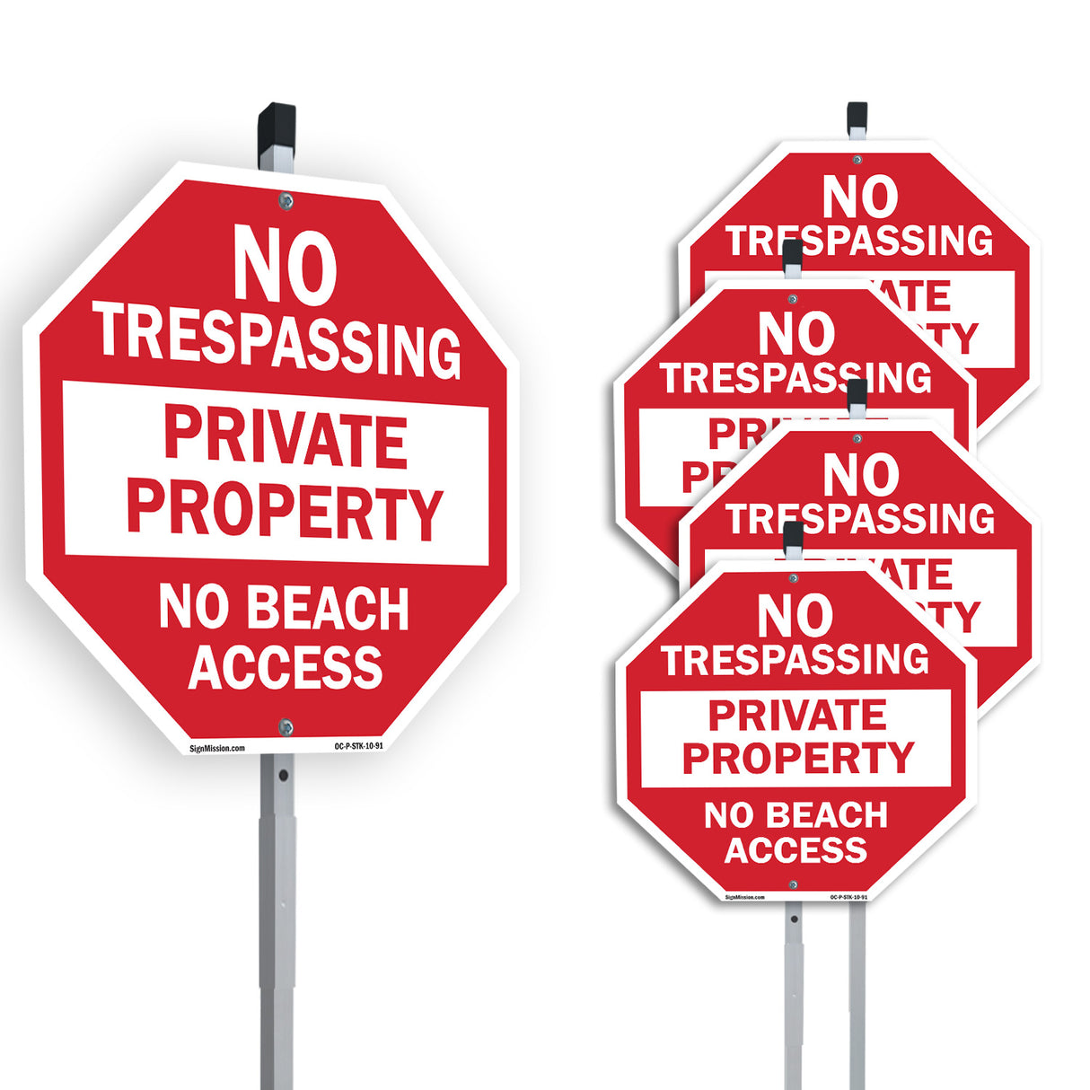 No Trespassing Private Property No Beach Access