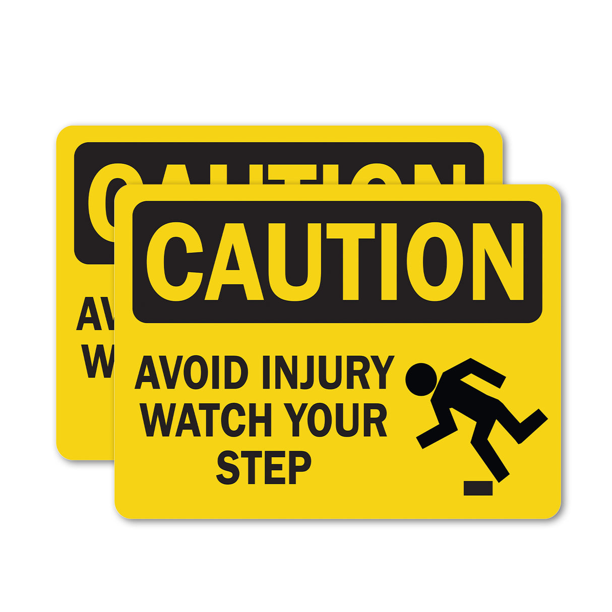Avoid Injury Watch Your Step with Graphic