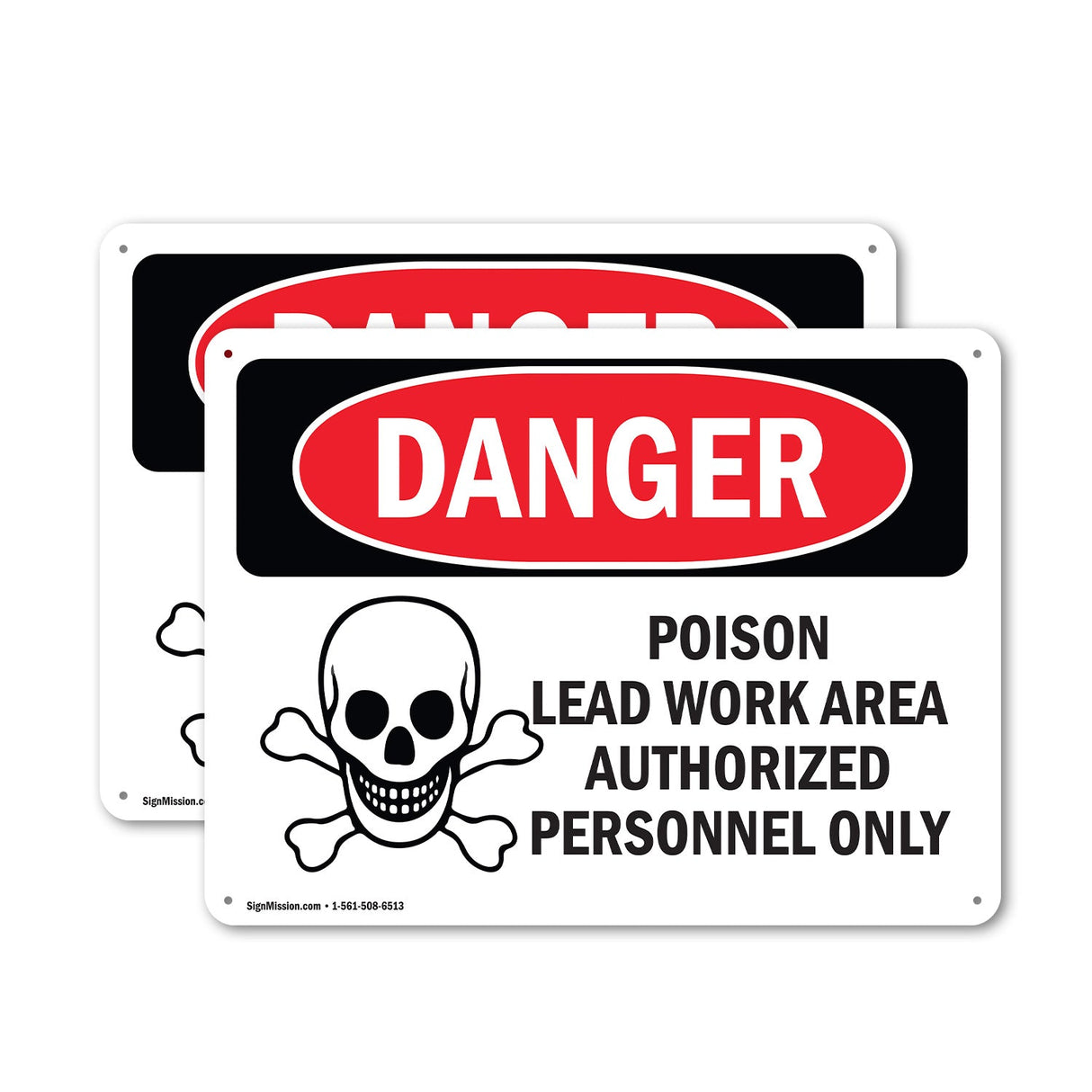 Poison Lead Work Area Authorized Only