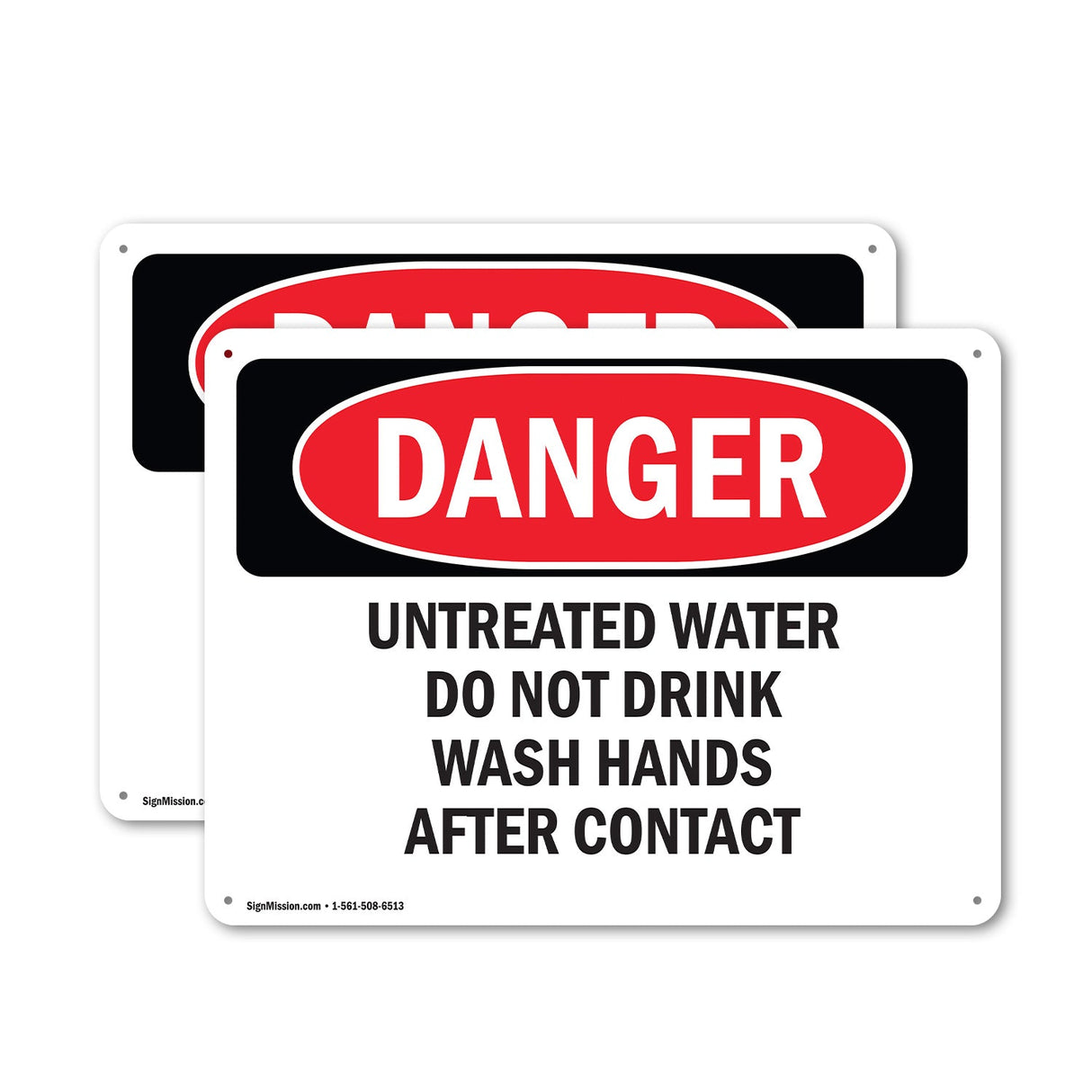 Portrait Untreated Water Do Not Drink