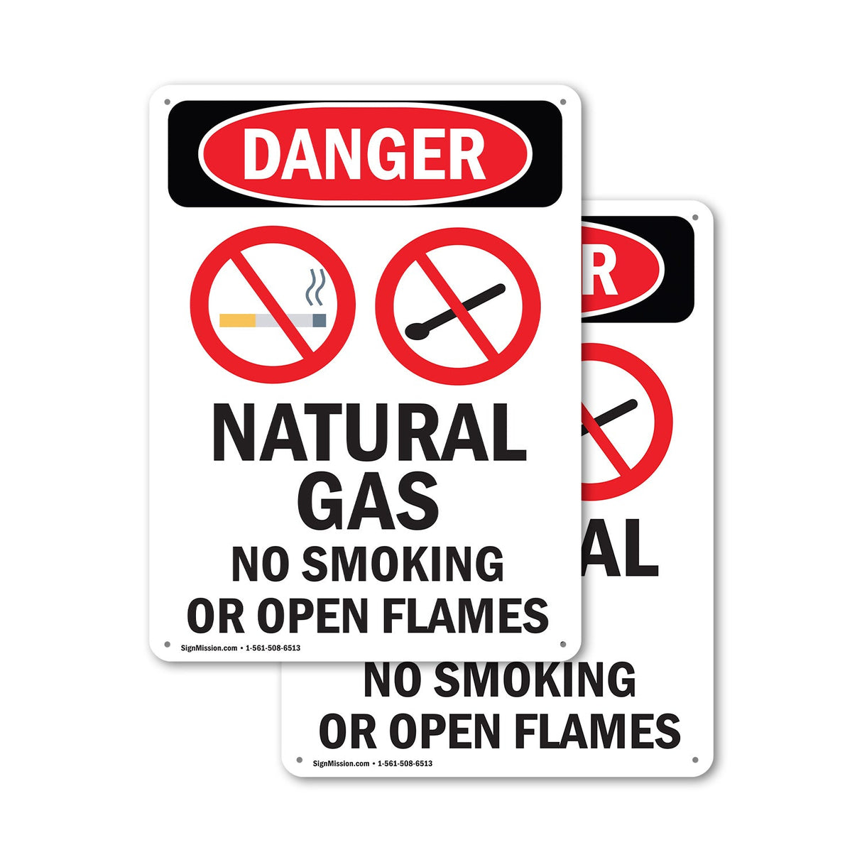 Natural Gas No Smoking Or Open Flames