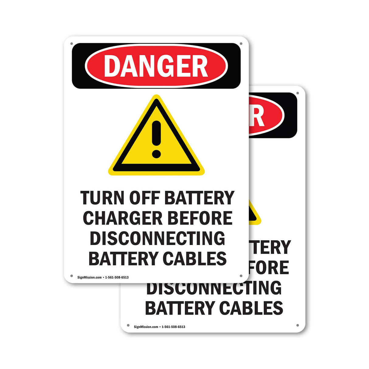 Turn Off Charger Before Disconnecting Cables