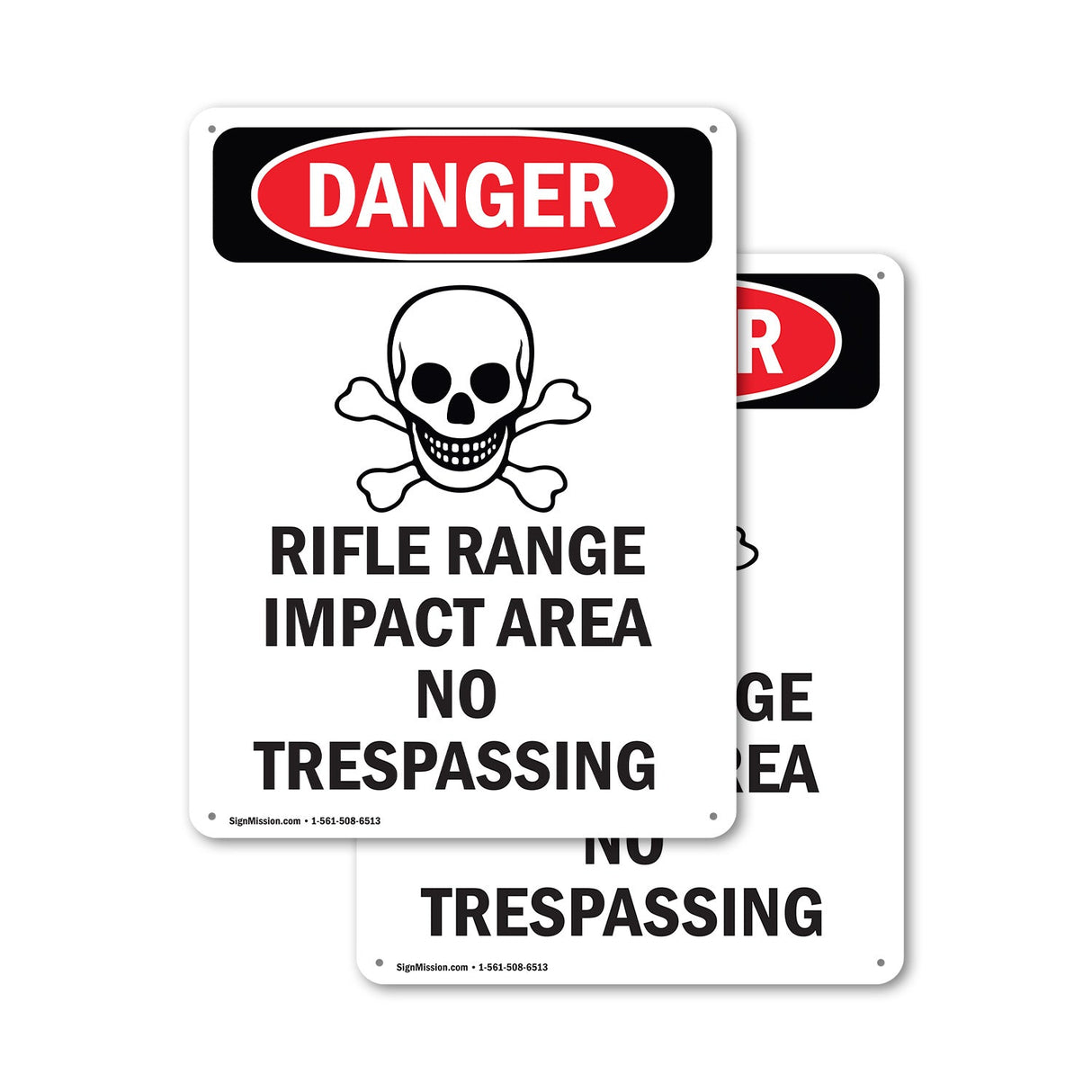 Rifle Range Impact Area No Trespassing