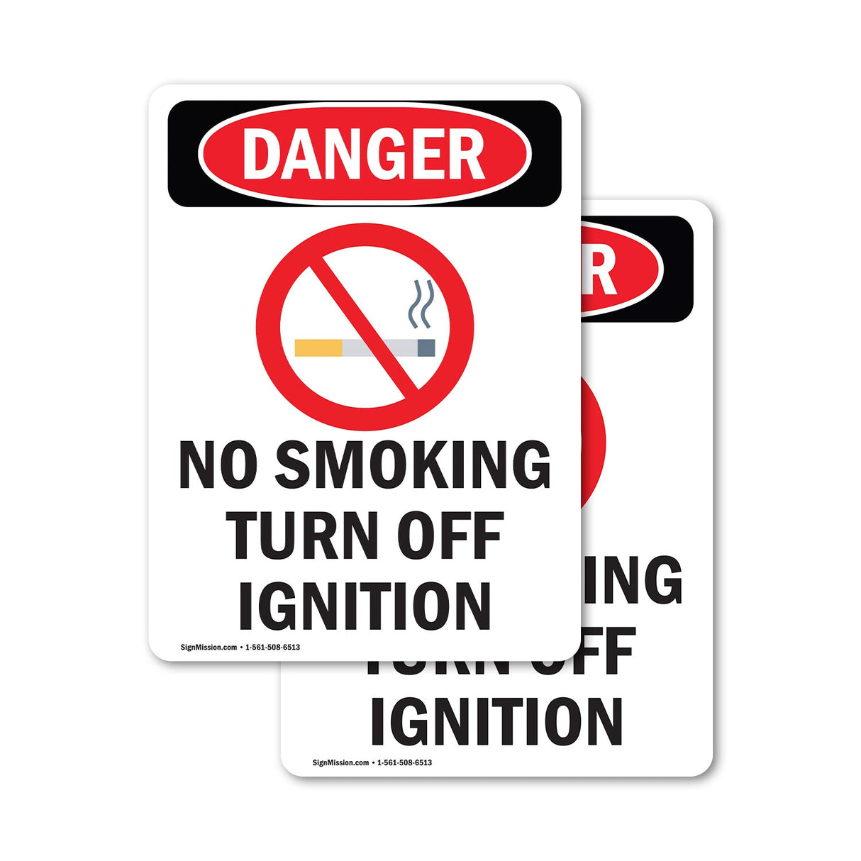 No Smoking Turn Off Ignition